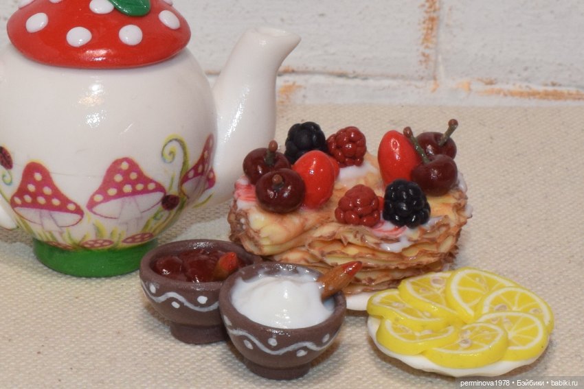 Масленица — Кукольная миниатюра своими руками: еда