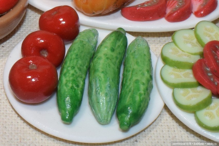 Курочка гриль с овощами — Кукольная миниатюра своими руками: еда (фото 6)