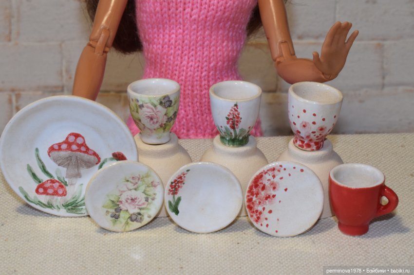 Керамика — Кукольная миниатюра своими руками: еда (фото 10)
