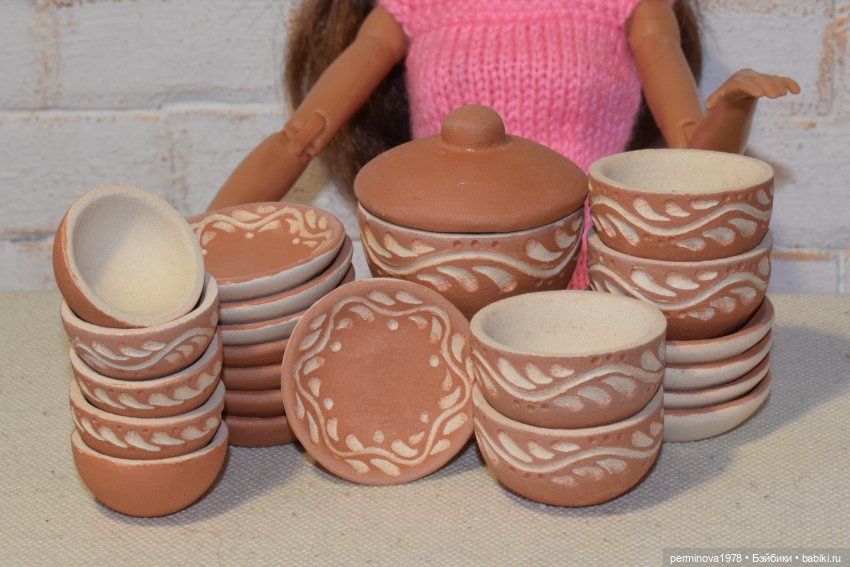 Керамика — Кукольная миниатюра своими руками: еда (фото 5)