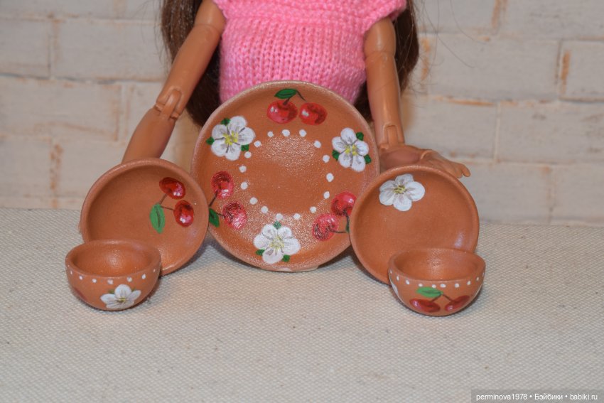 Набор посуды "Спелая вишня" (фото 3)