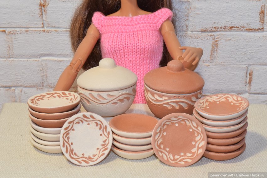Керамика — Кукольная миниатюра своими руками: еда (фото 4)