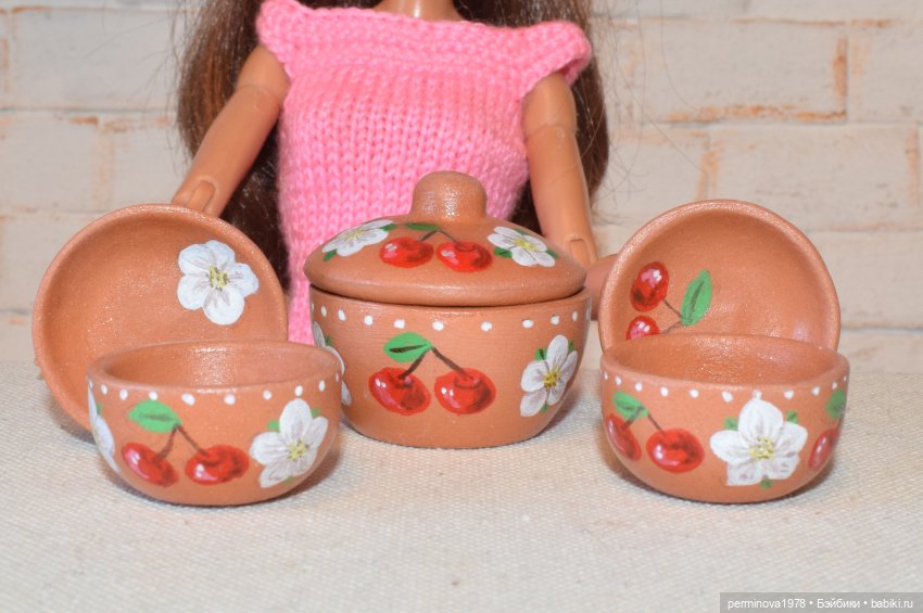 Набор посуды "Спелая вишня" (фото 4)