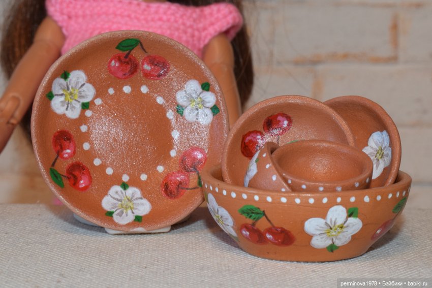Набор посуды "Спелая вишня" (фото 5)