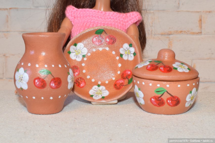 Набор посуды "Спелая вишня" (фото 2)