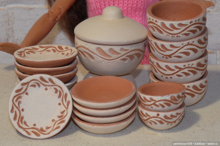 Керамика — Кукольная миниатюра своими руками: еда (фото 7)