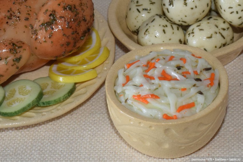 Посуда для кукол — Кукольная миниатюра своими руками: еда (фото 10)