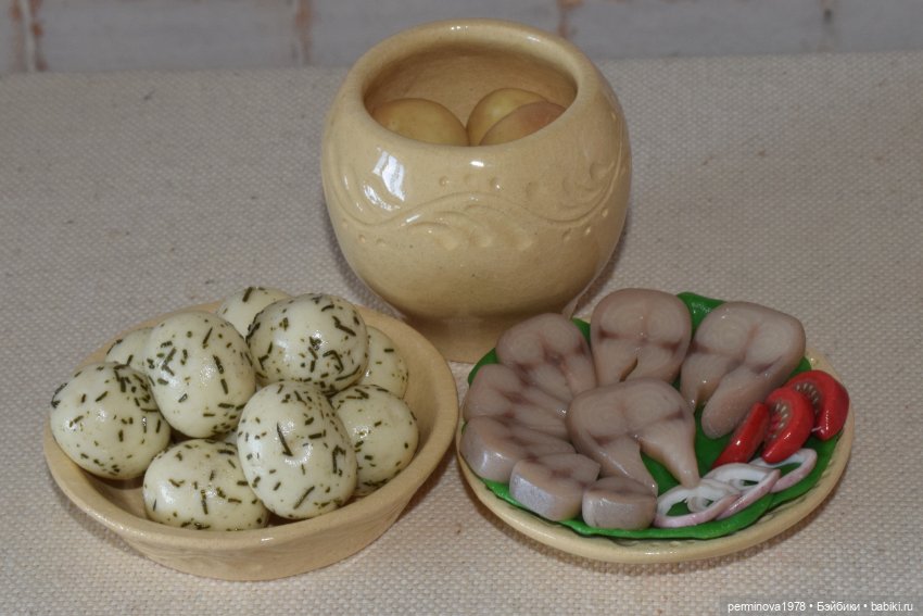 Посуда для кукол — Кукольная миниатюра своими руками: еда (фото 7)