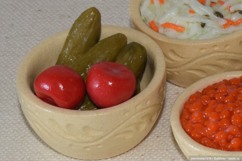 Посуда для кукол — Кукольная миниатюра своими руками: еда