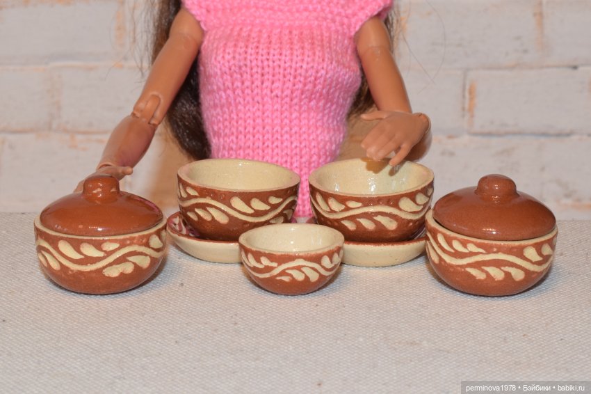 Посуда для кукол — Кукольная миниатюра своими руками: еда (фото 3)