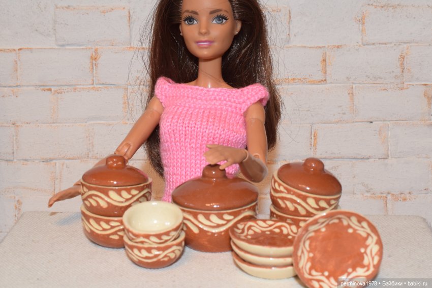 Посуда для кукол — Кукольная миниатюра своими руками: еда (фото 5)