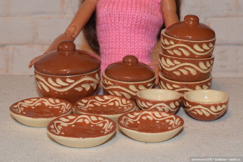 Посуда для кукол — Кукольная миниатюра своими руками: еда