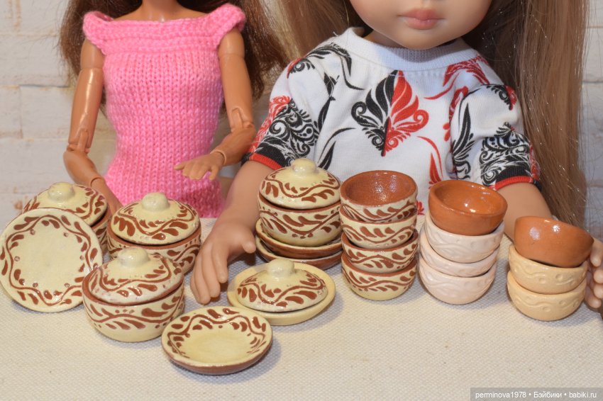 Новая партия посуды — Кукольная миниатюра своими руками: еда (фото 4)