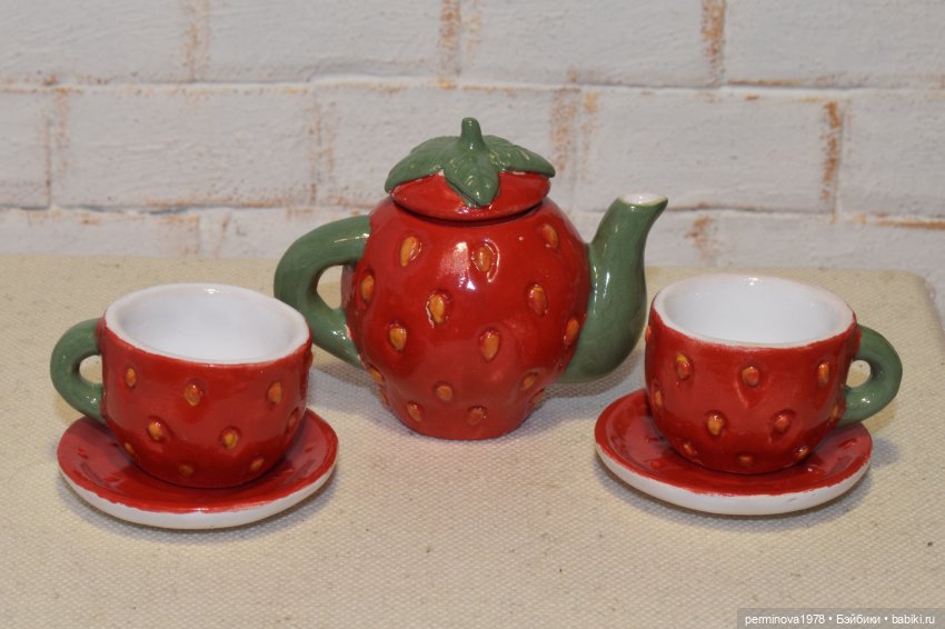 Новая партия посуды. Разгружаю печку (фото 6)