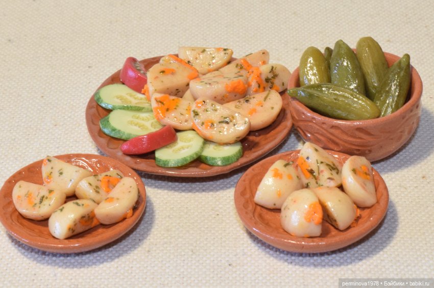 Картошка, блины и пирог — Кукольная миниатюра своими руками: еда