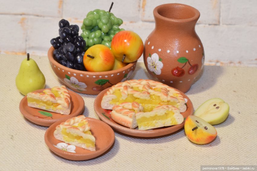 Картошка, блины и пирог — Кукольная миниатюра своими руками: еда