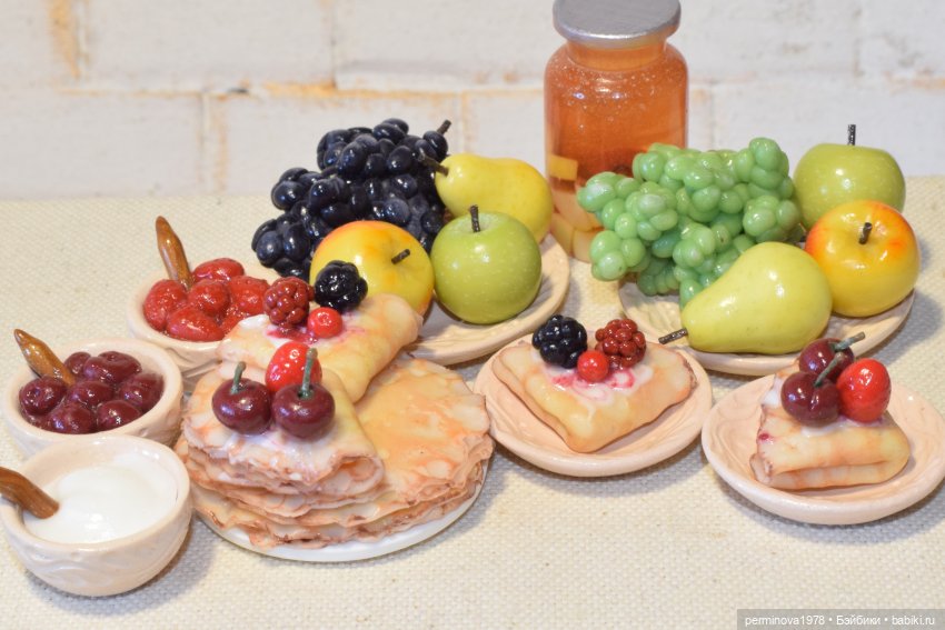 Картошка, блины и пирог — Кукольная миниатюра своими руками: еда (фото 9)