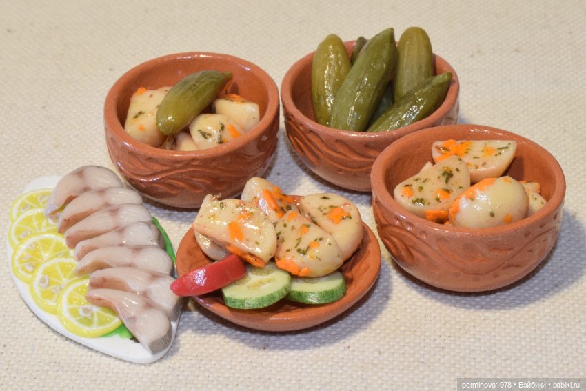 Картошка, блины и пирог — Кукольная миниатюра своими руками: еда