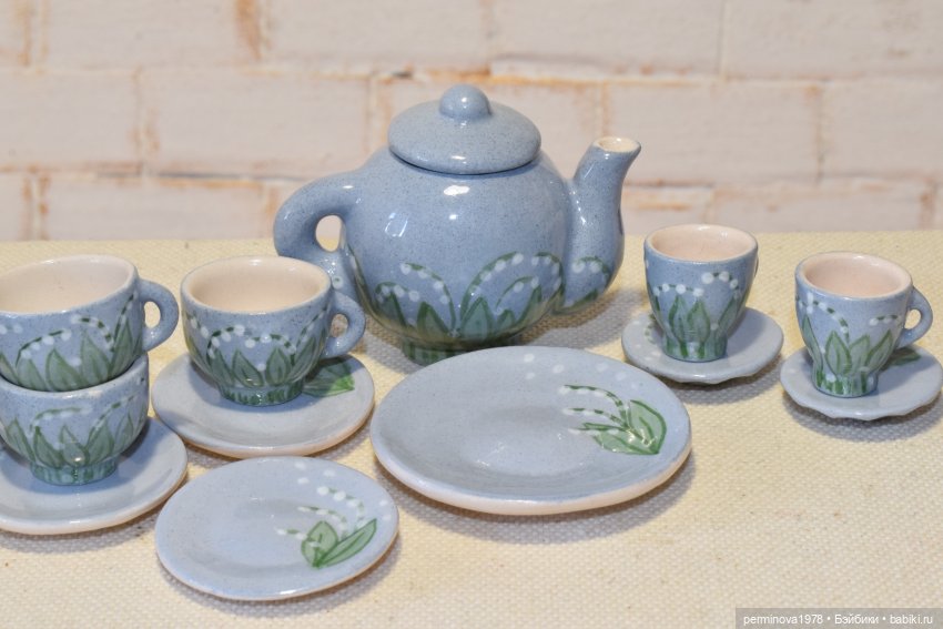 Ландыши. Набор посуды 1 к 6 (фото 2)