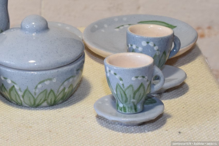 Ландыши. Набор посуды 1 к 6 (фото 7)