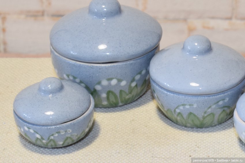 Ландыши. Набор посуды 1 к 6