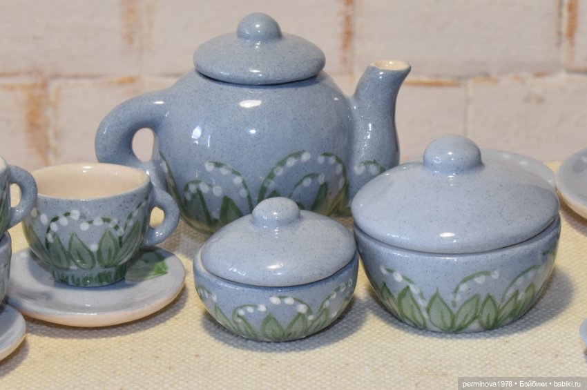 Ландыши. Набор посуды 1 к 6 (фото 5)