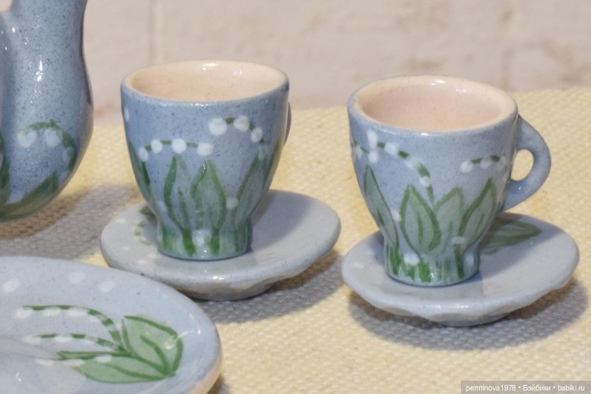 Ландыши. Набор посуды 1 к 6 (фото 3)