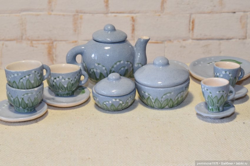 Ландыши. Набор посуды 1 к 6 (фото 6)