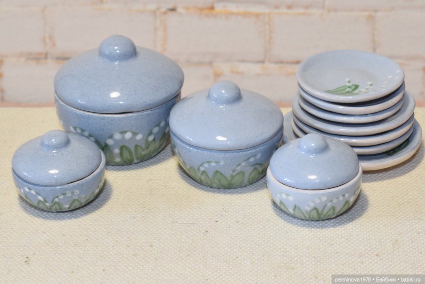 Ландыши. Набор посуды 1 к 6