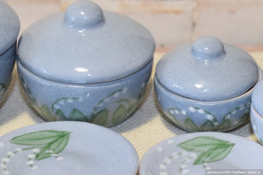 Ландыши. Набор посуды 1 к 6