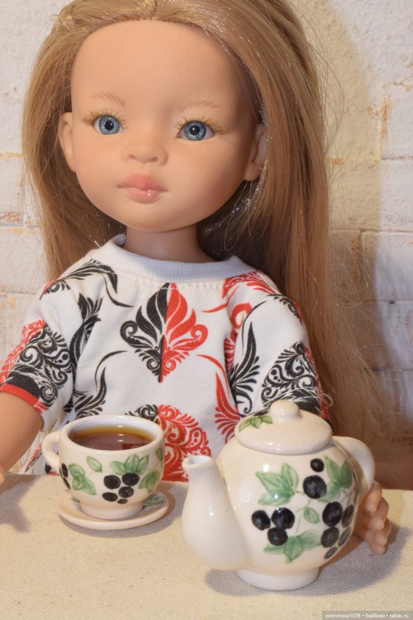 "Чёрная смородина" чайный сервиз 1 к 4 (фото 8)