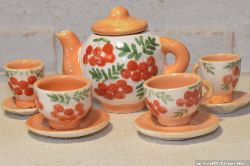 "Рябинка" набор посуды 1 к 6 (фото 3)