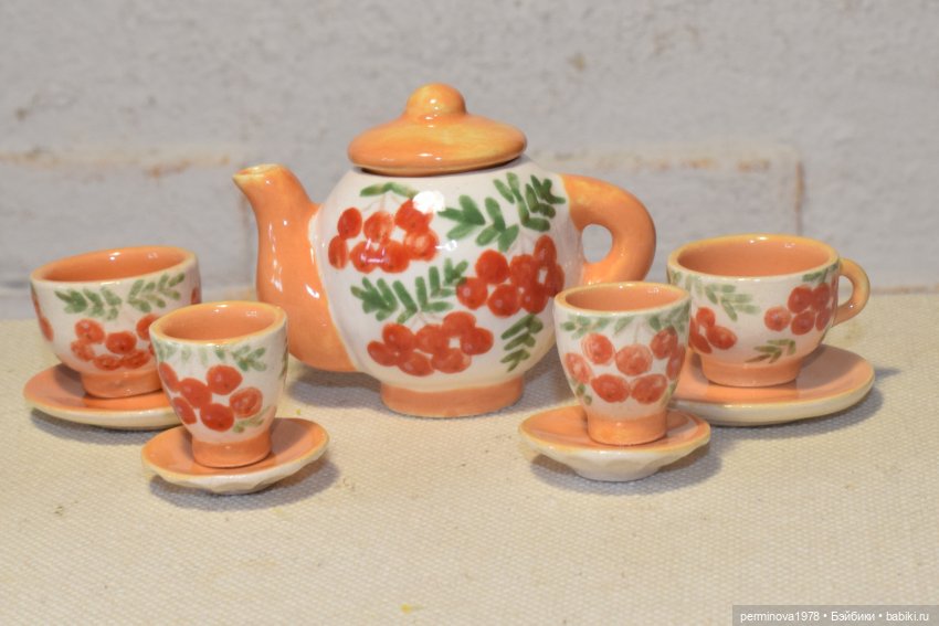 "Рябинка" набор посуды 1 к 6 (фото 4)
