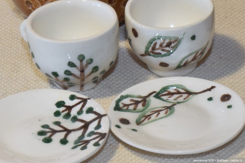 "Лесная сказка" посуда 1 к 4