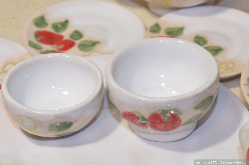 "Клубника со сливками" чайный сервиз1к4 (фото 6)