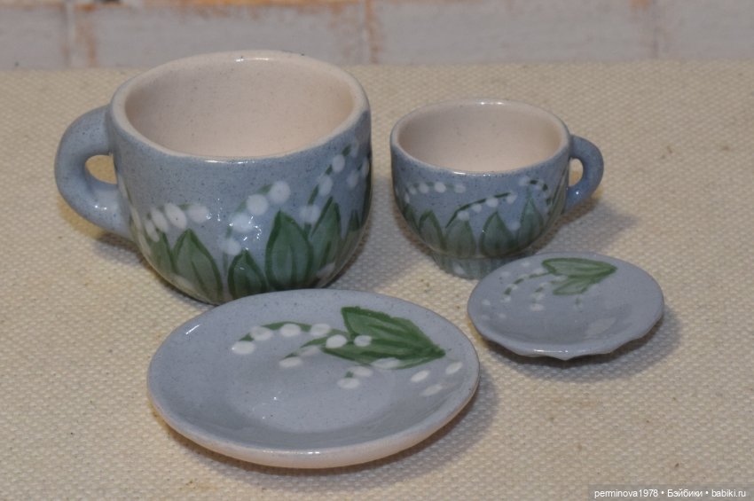 "Ландыши" набор посуды 1 к 4 (фото 2)
