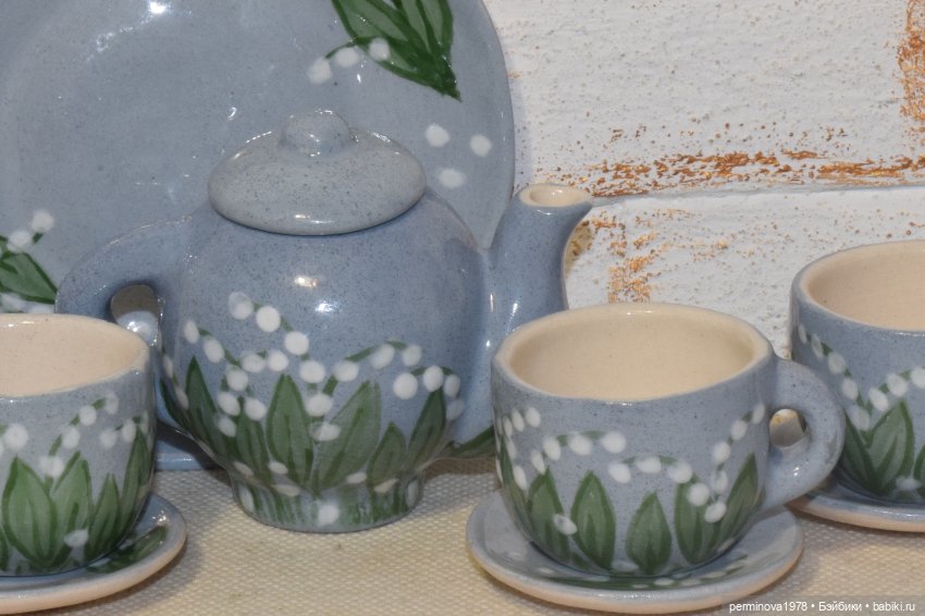 "Ландыши" набор посуды 1 к 4 (фото 6)