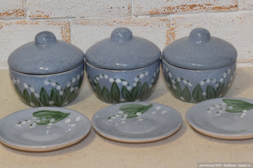 "Ландыши" набор посуды 1 к 4