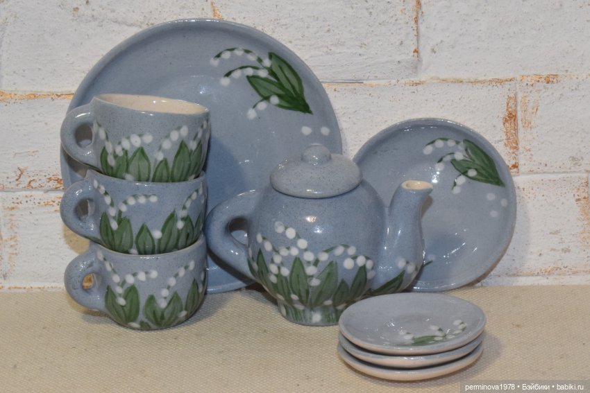 "Ландыши" набор посуды 1 к 4 (фото 4)