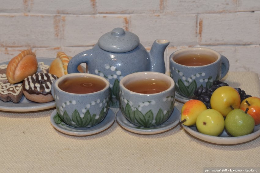 "Ландыши" набор посуды 1 к 4 (фото 8)