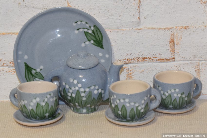 "Ландыши" набор посуды 1 к 4 (фото 5)