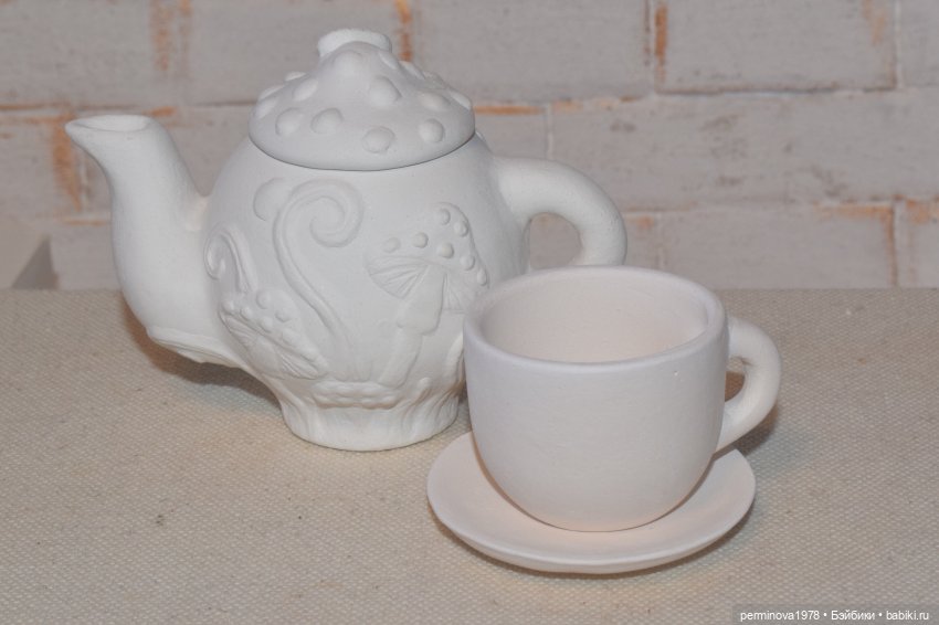 "Мухоморы и божьи коровки" Керамика. Процесс