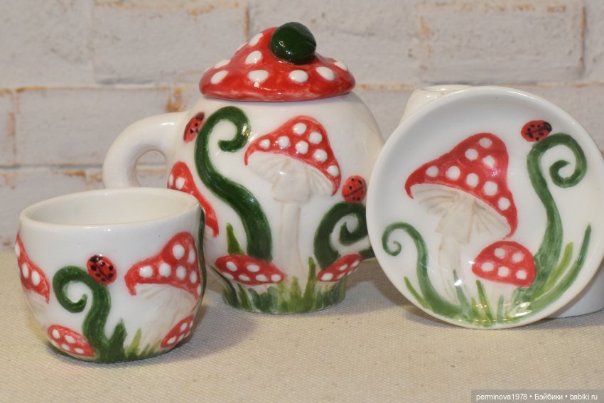 "Фиалки" набор посуды 1 к 6 (фото 8)