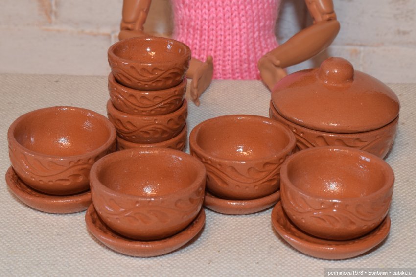 "Фиалки" набор посуды 1 к 6 (фото 2)