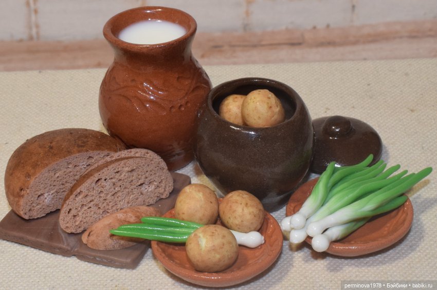 Простая еда — Кукольная миниатюра своими руками: еда (фото 9)