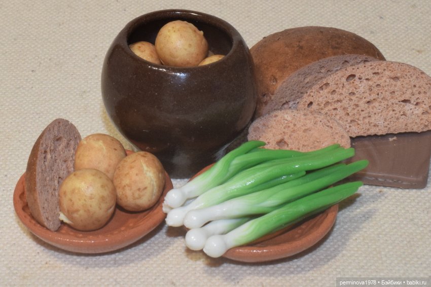 Простая еда — Кукольная миниатюра своими руками: еда (фото 8)