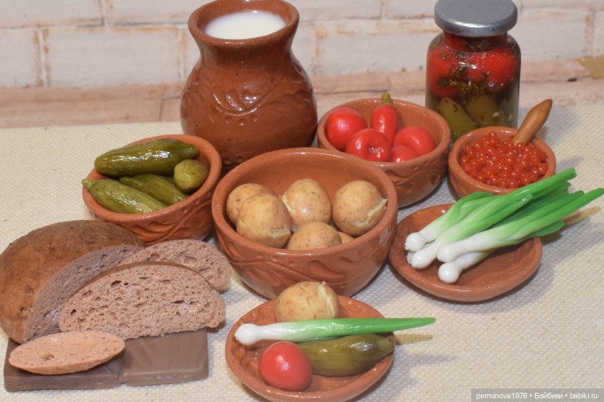 Простая еда — Кукольная миниатюра своими руками: еда