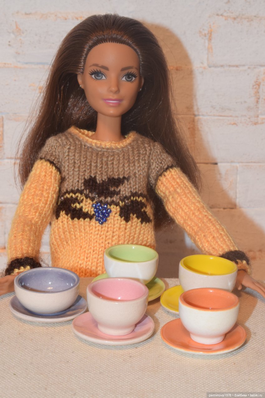 Наборы посуды три в одном в масштабе 1 к 6