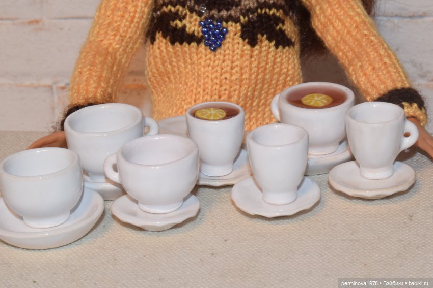 Наборы посуды три в одном в масштабе 1 к 6