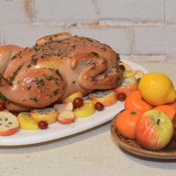 Утка с яблоками